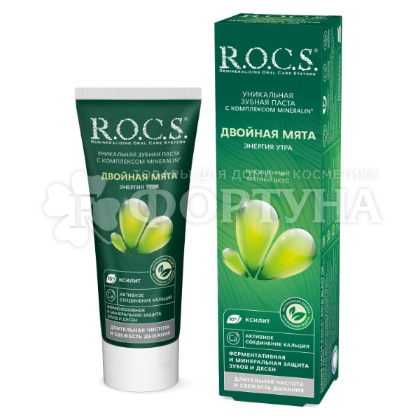 Зубная паста R.O.C.S. 74 г Двойная мята