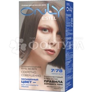 Гель-краска для волос Estel Only 7/78 Русый коричневый жемчужный. Пряный латте