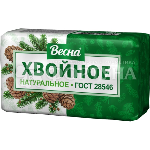 Туалетное мыло Весна 140 г Народное Хвойное