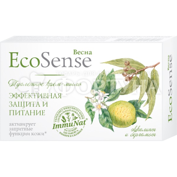 Туалетное мыло Весна Ecosense 90 г Эвкалипт и Бергамот