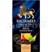 Чай Richard 25 пакетов Royal Peach & Mint