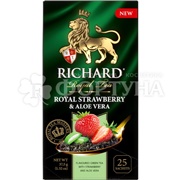 Чай Richard 25 пакетов Royal Strawberry & Aloe Vera