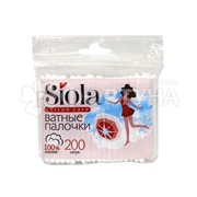 Ватные палочки SIOLA 200 шт пакет