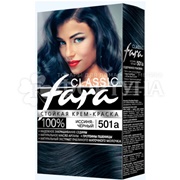 Краска для волос FARA Classic 501(А) Иссиня-черный