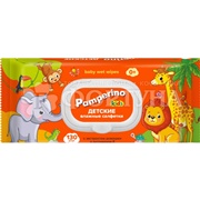 Салфетки влажные Pamperino 130 шт Детские клапан