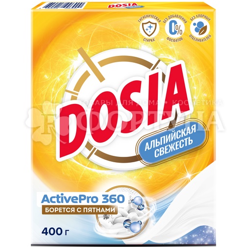 Стиральный порошок DOSIA Optima 400 г Автомат Альпийская свежесть