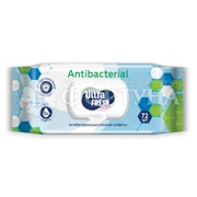 Салфетки влажные Ultra Fresh 72 шт Антибак с клапаном