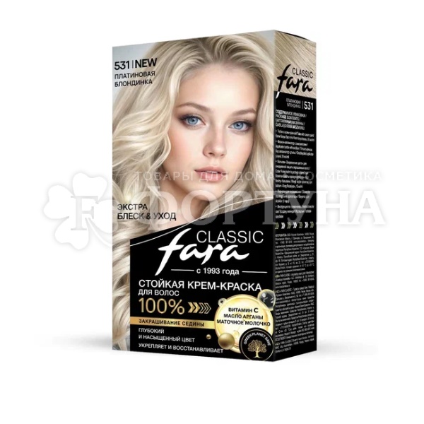 Краска для волос FARA Classic 531 Платиновый блондин