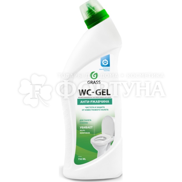 Чистящее средство GRASS 750 мл WC-gel средство для чистки сантехники