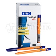 Ручка шариковая Linc CORONA PLUS синий 0.7мм