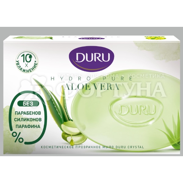 Туалетное мыло DURU 106 г HYDRO PURE CRYSTAL Алоэ