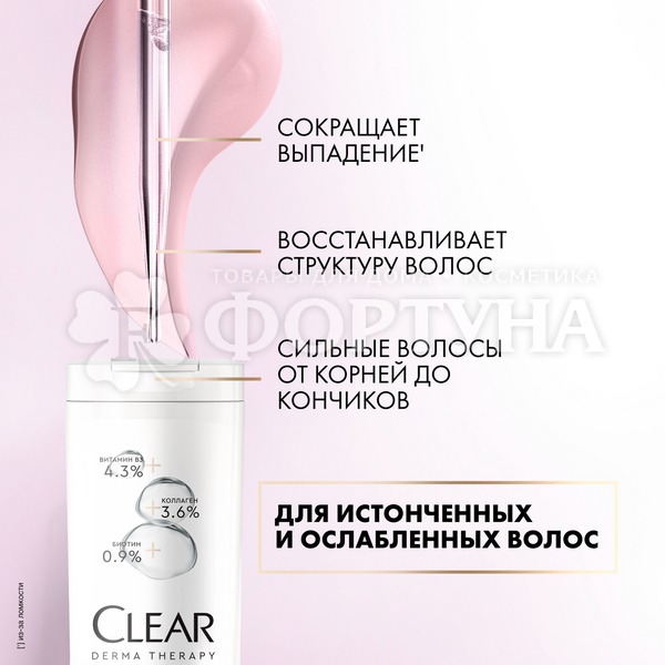 Шампунь Clear 380 мл Энергия роста
