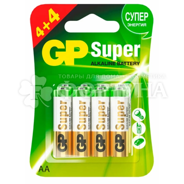 Батарейка GP Super Alkaline 8 шт 15 A 4/4 - 2CR алкалиновые