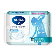 Прокладки AURA 10 шт Premium Normal критические