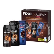 Набор Axe+Clear Dark Temptation 2023 (150+250+200мл)
