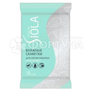 Салфетки влажные SIOLA 15 шт Silver для снятия макияжа