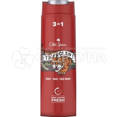 Гель для душа Old Spice 400 мл Tigerclaw 2в1