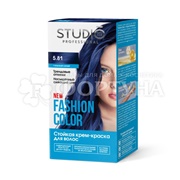Краска для волос Studio Fashion Color 5.81 Глубокий синий