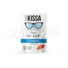 Корм для животных Kissa 75 г для кошек в соусе с рыбой