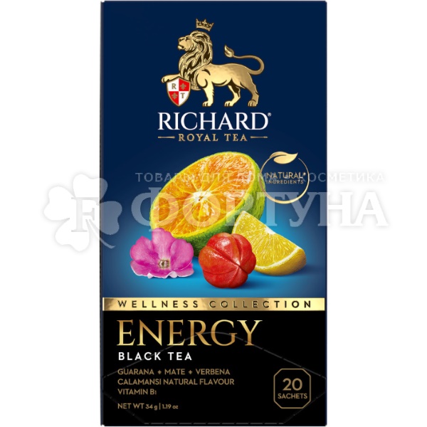 Чай Richard 20 пакетов Energy