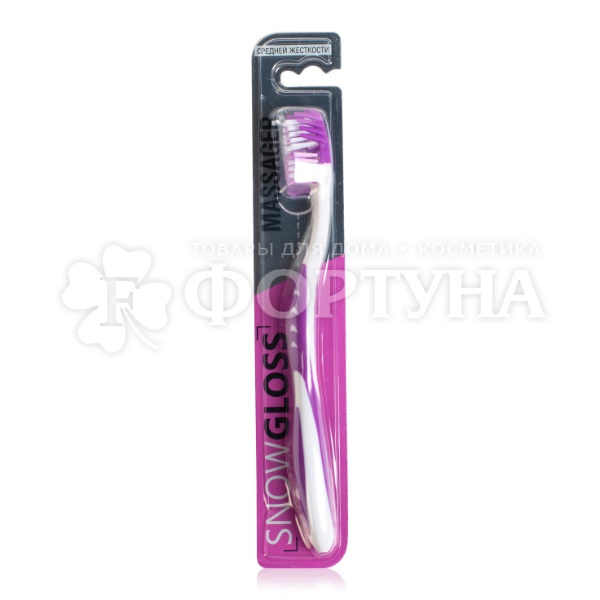 Зубная щетка Snow Gloss massager средней жесткости