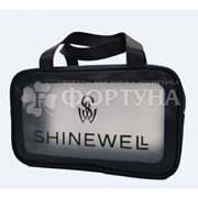 Косметичка Shinewell большая прозрачная размер 28*12*22см