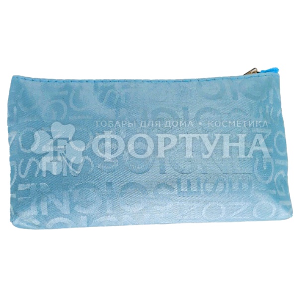 Косметичка Shinewell серебристая/голубая размер 19*11см