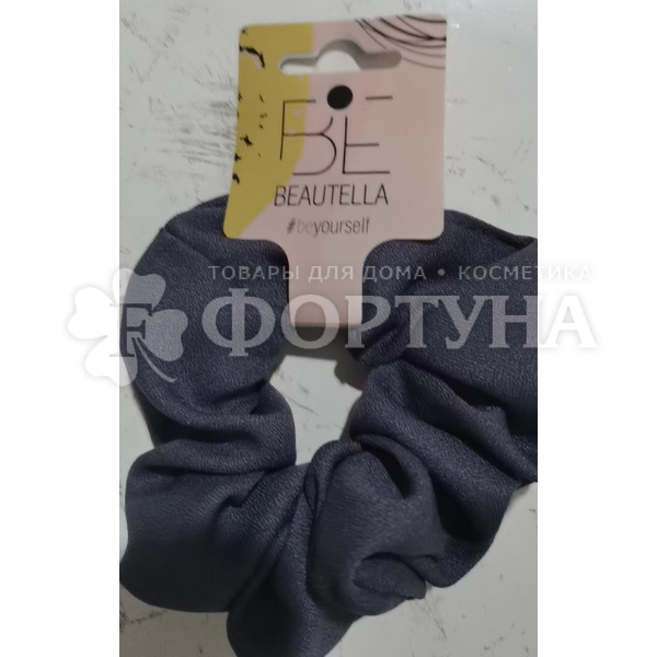 Резинка для волос Beautella 1 шт объемная 11,3см grey