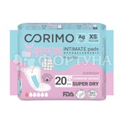 Прокладки Corimo 20 шт размер XS=15,5см ежедневные