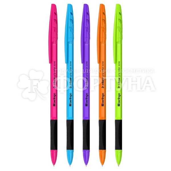 Ручка шариковая Berlingo Tribase grip color zone 0,7 синяя