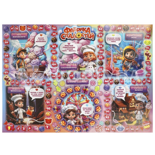 Игра-ходилка Фабрика сладостей