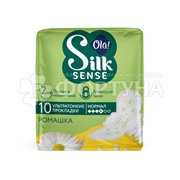 Прокладки Ola! Silk SENSE 10 шт Ultra Normal Ромашка критические