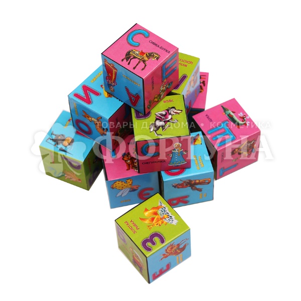 Кубики 12 шт Азбука со сказками K12-0286