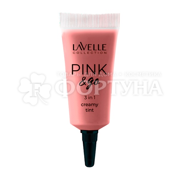 Тинт Lavelle для век, губ и лица Pink&Go 3in1 01