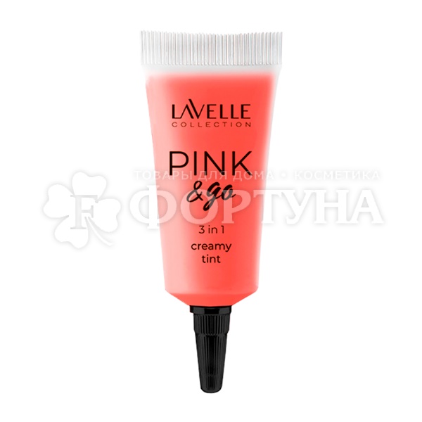Тинт Lavelle для век, губ и лица Pink&Go 3in1 02