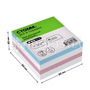 Блок для записей Стамм Стандарт 8*8*4см ассорти