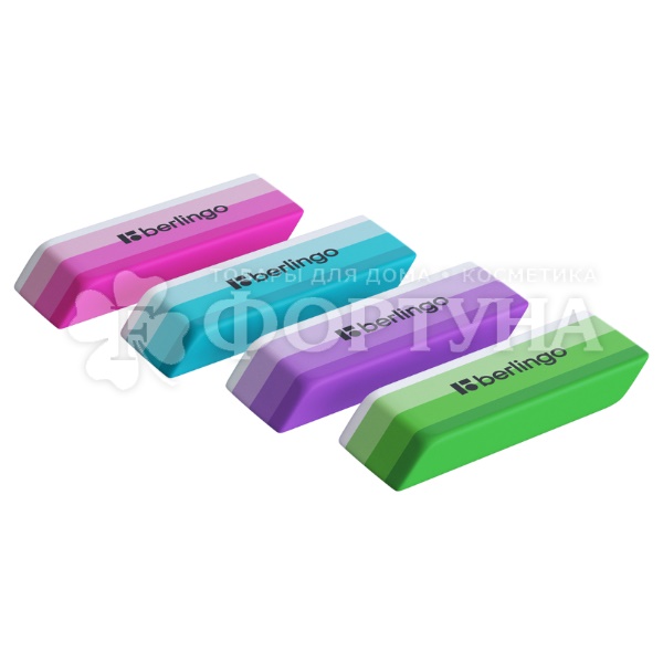 Ластик Berlingo Stripes прямоугольный 50*19*9мм