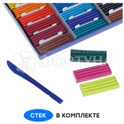 Пластилин Гамма 480 г Классический 24 цвета со стеком