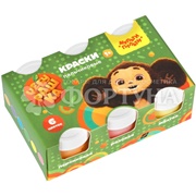 Краски Мульти-Пульти пальчиковые Чебурашка 6 цветов