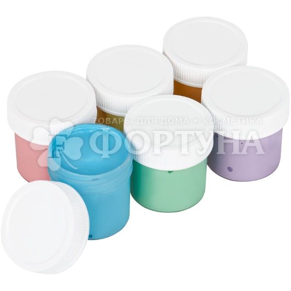 Краски Мульти-Пульти пальчиковые Чебурашка 6 цветов