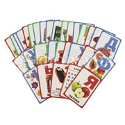 Игра Развивающие карточки Буквы 64 шт