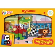 Кубики 6 шт Чебурашка 01317-CHE2