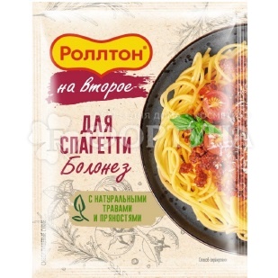 Смесь на второе Роллтон 40 г для спагетти болонез