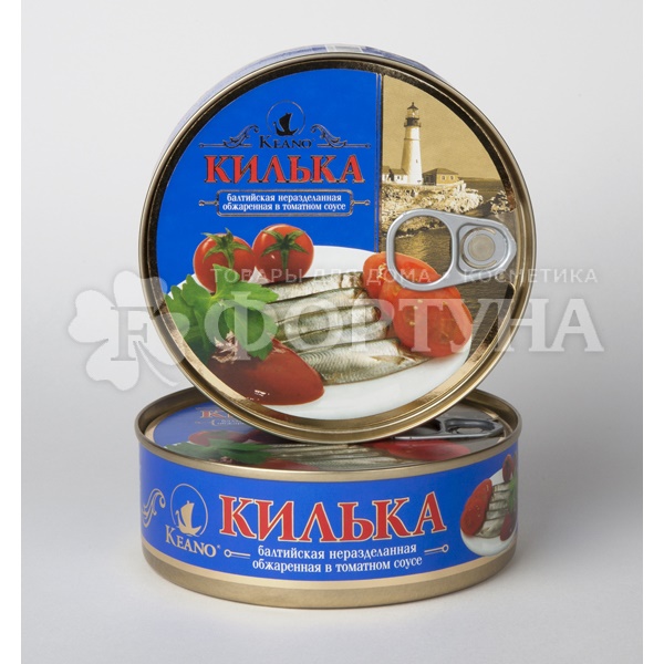 Консервы рыбные Keano 240 г Килька балтийская в томатном соусе