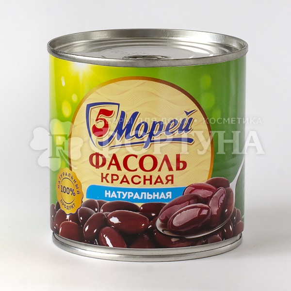 Фасоль 5Морей 400 г красная натуральная