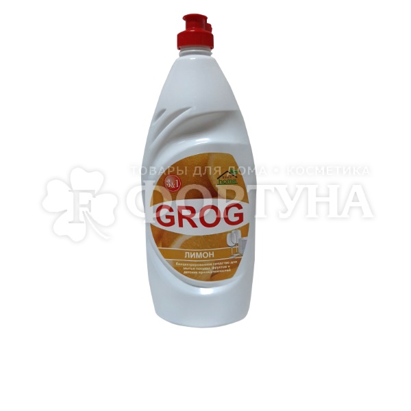 Моющее средство для посуды GROG 900 мл Лимон