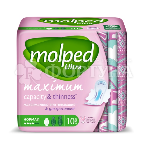 Прокладки MOLPED 10 шт Normal с крылышками критические