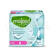 Прокладки MOLPED 7 шт Super Антибактериальные с крылышками критические