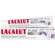 Зубная паста Lacalut 75 мл Pure White