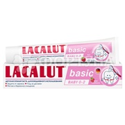 Зубная паста Lacalut 60 г Basic baby 0-2 клубника Ежедневное применение
